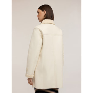 Motivi - Cappotto effetto shearling - Bianco