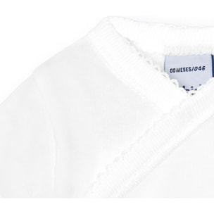 Body cruzado bebé manga corta algodón