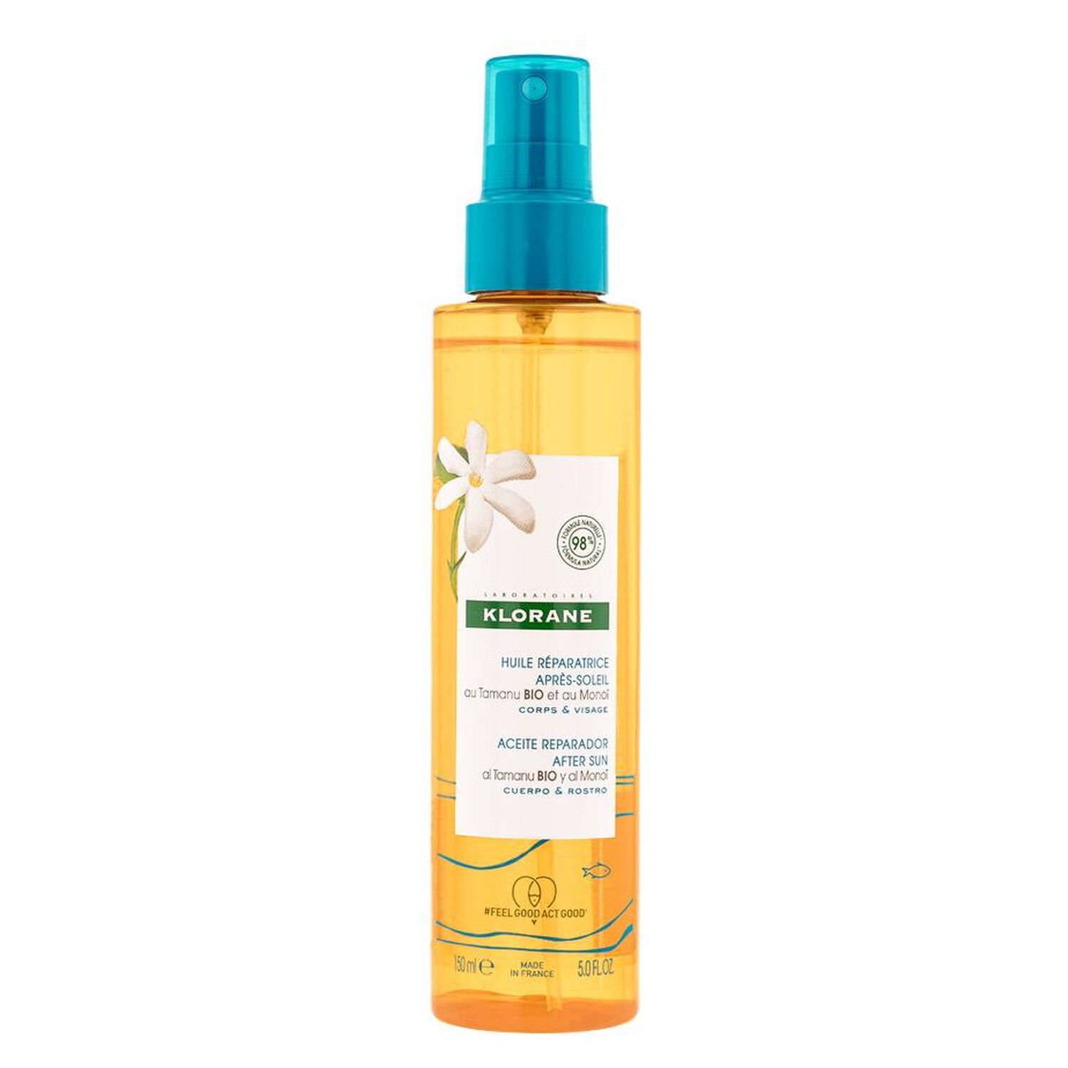 Monoi et Tamanu Bio - Huile Réparatrice Après-Soleil - 150 ml