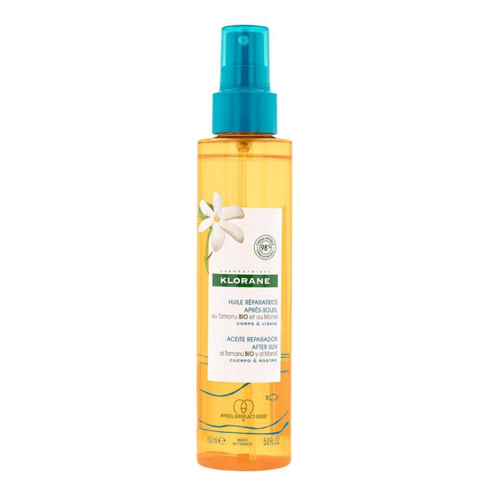 Monoi et Tamanu Bio - Huile Réparatrice Après-Soleil - 150 ml