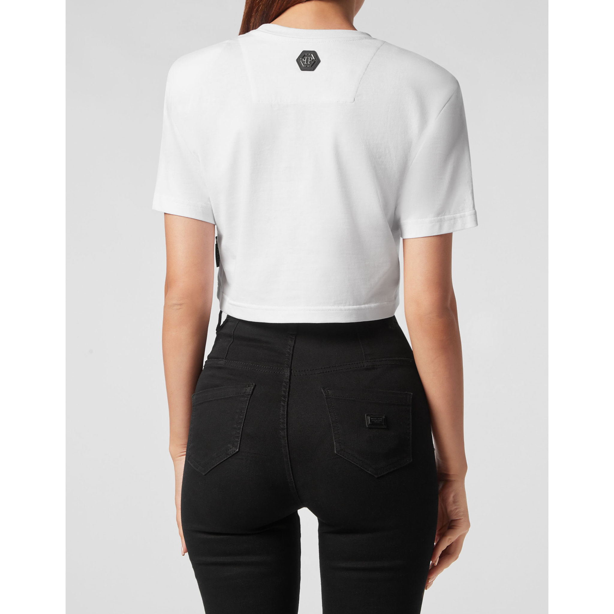 PHILIPP PLEIN Maglietta a girocollo FLOWERS