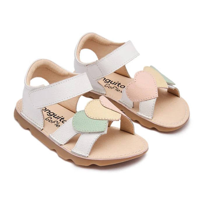 Sandalias de Niña de Napa Barefoot Goflex en Multicolor