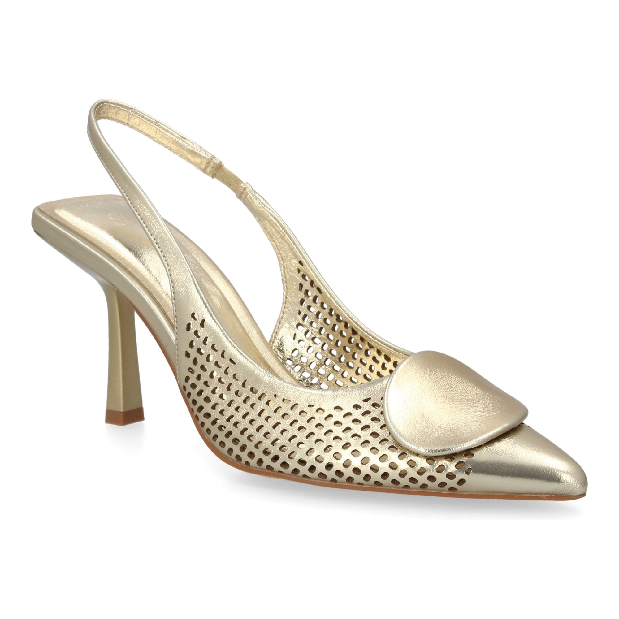 Zapato destalonado calado mujer tacón elegante