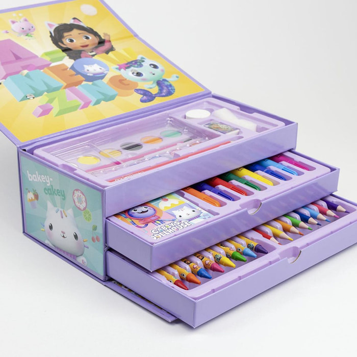 Maletin Papeleria Coloreable La Casa De Muñecas De Gabby