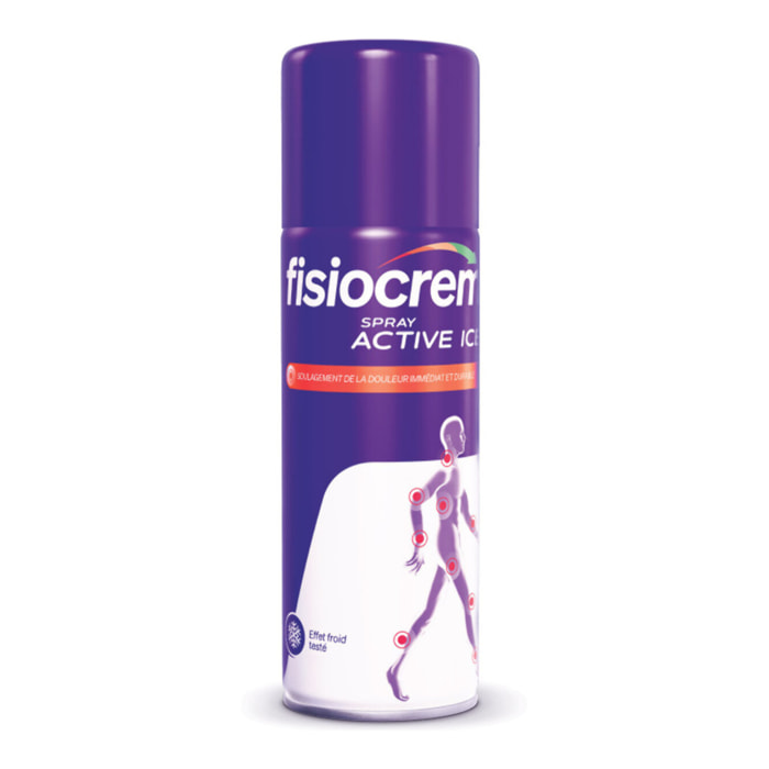 Fisiocrem Spray Active - Dispositif Médical Effet Froid - Soulagement Douleurs Musculaires & Articulaires - Arnica, Calendula, Millepertuis - 150 ml