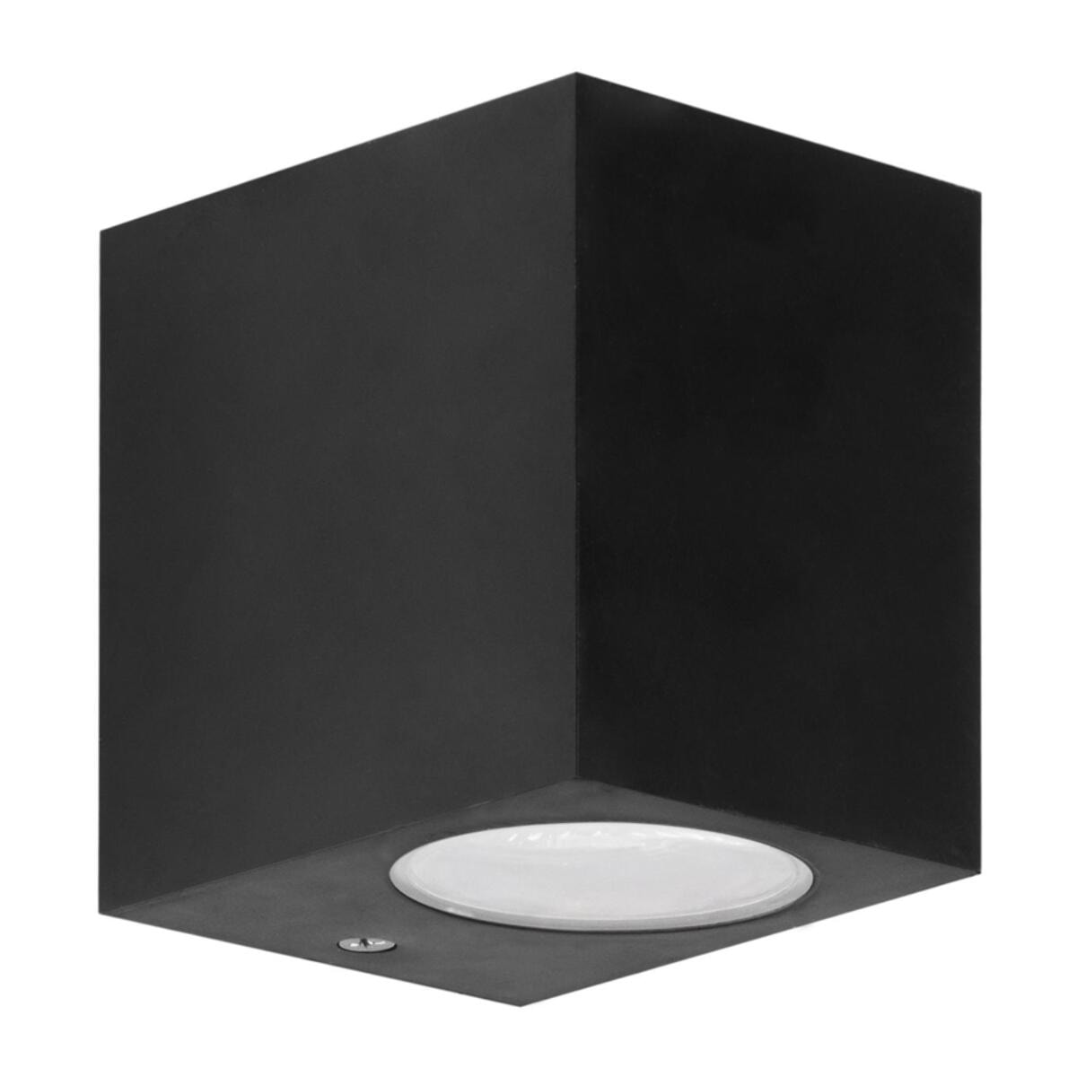 FORLIGHT Aplique Ip44 Kubo Single Emission Gu10 7W Negro