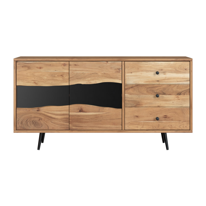 Buffet en bois d'acacia massif et métal - Alabama