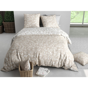 Parure Housse De Couette 3pcs Microfibre Effet Pêche TERENCE