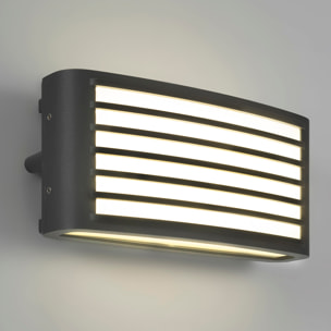FORLIGHT Zenitha aplique exterior negro con led blanco cálido 3000K