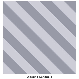 Completo Lenzuola ELITE GRIGIO 100% Cotone e Made in Italy a righe moderno