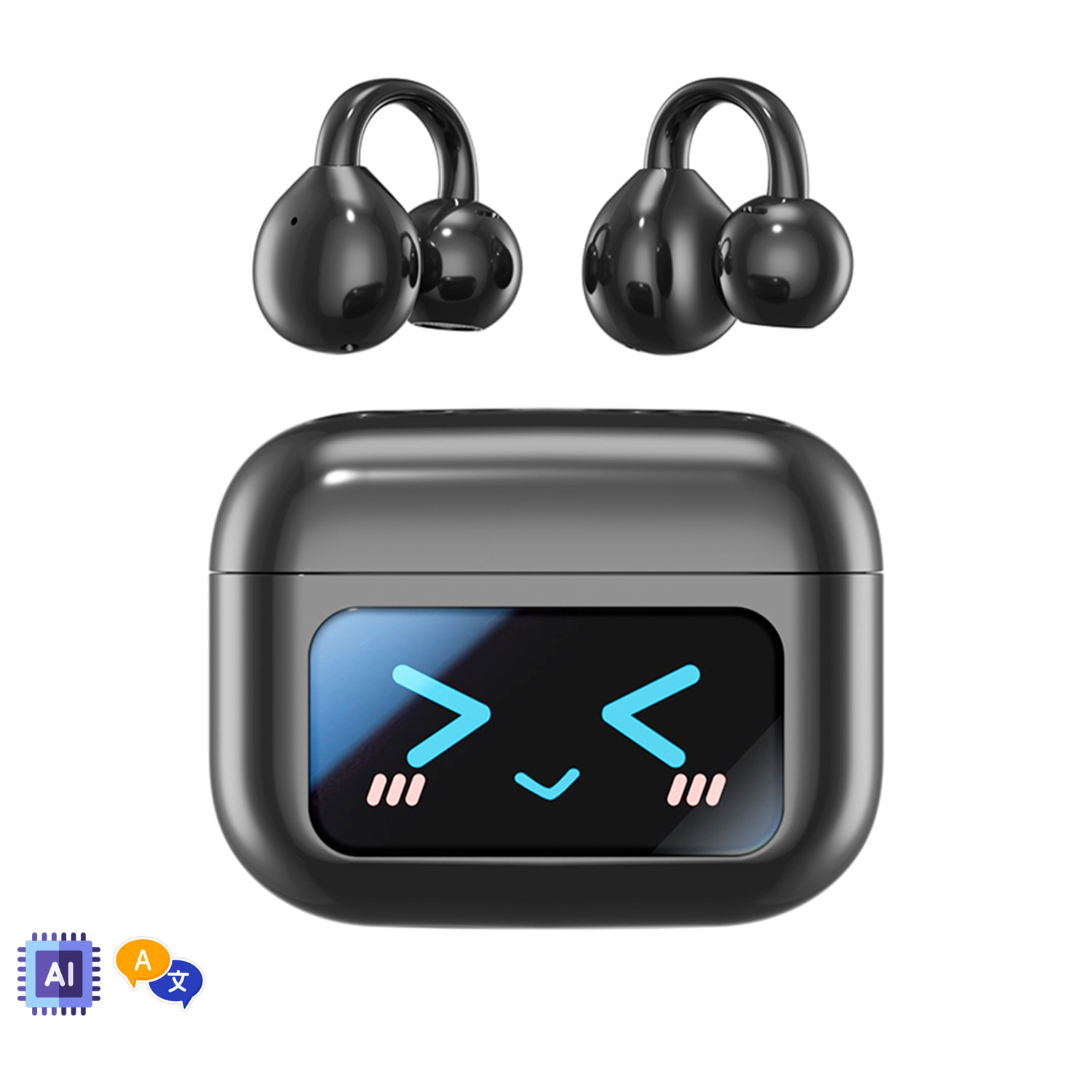 M100 Auriculares Bluetooth 5.4 Aitranslate con sonido ACS 360º, sonido direccional. Reducción ruido. Traductor AI.