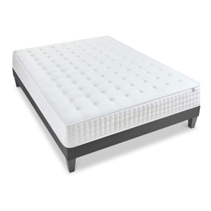 Ensemble Matelas Memoire de forme Vendome avec sommier en bois