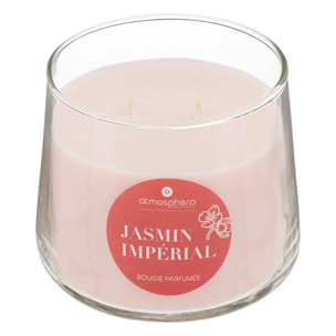 Bougie parfumée "Izor" en verre 300g jasmin impérial