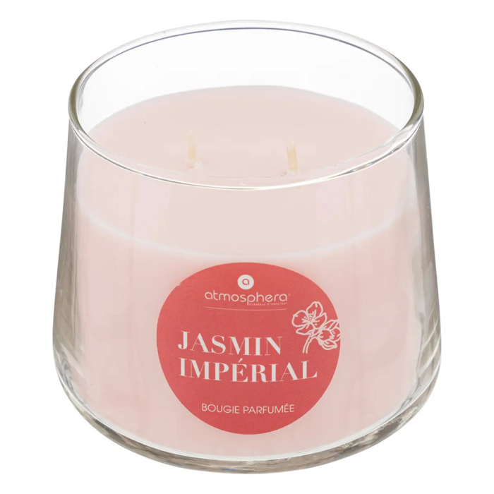 Bougie parfumée "Izor" en verre 300g jasmin impérial