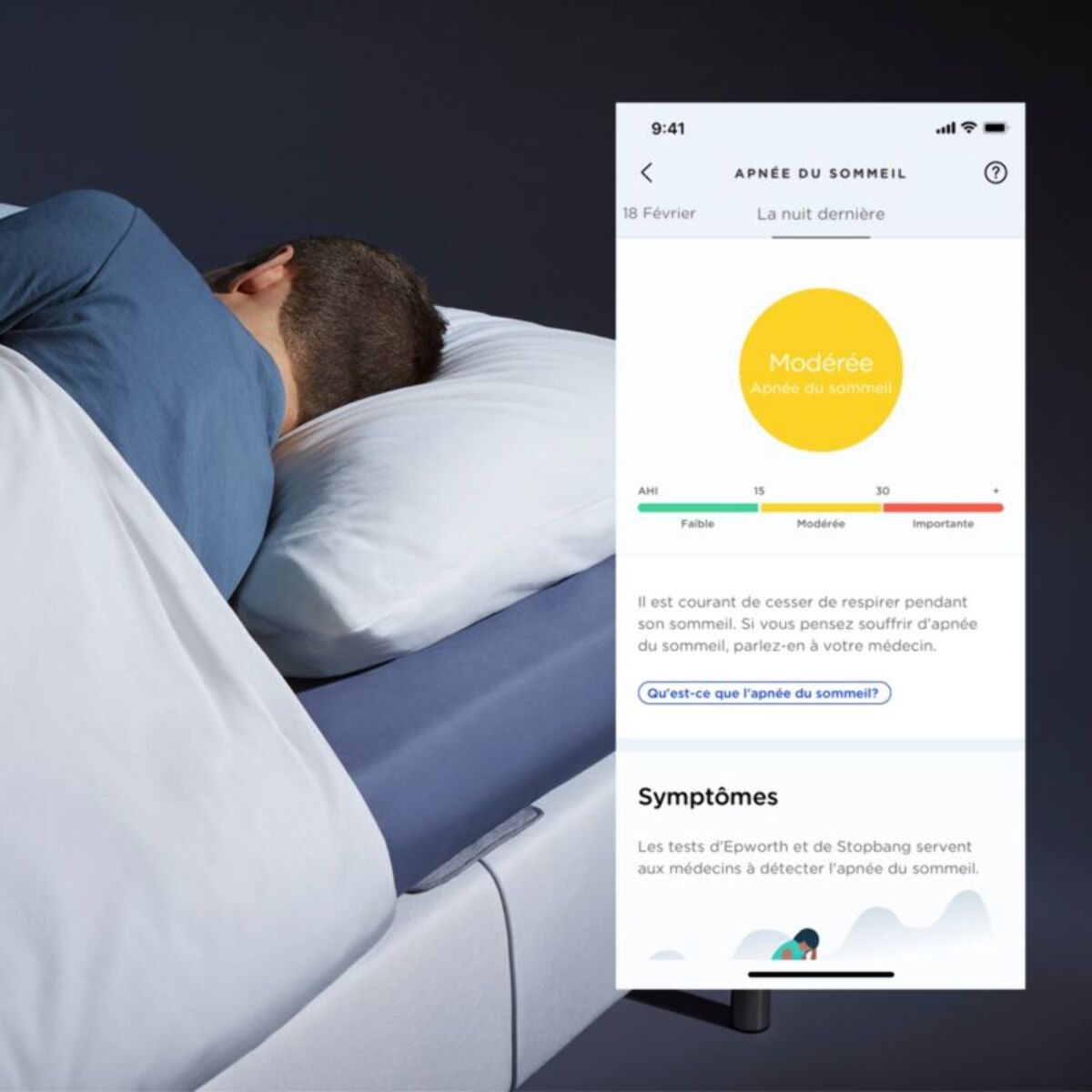 Capteur WITHINGS SLEEP ANALYZER et apnée du sommeil