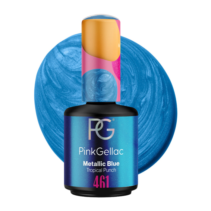 Vernis semi-permanent - 461 Metallic Blue- 15 ml