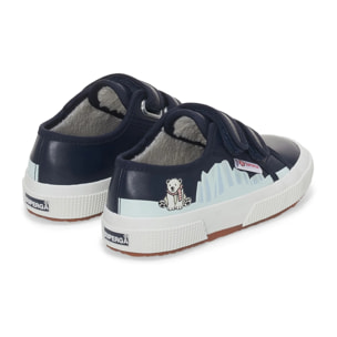 Le Superga Bambino/A 2750 KIDS STRAPS VEGAN MATERIAL POLAR BEAR