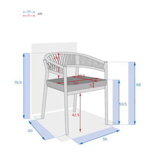 Lot de 2 fauteuils de jardin Tevio Anthracite