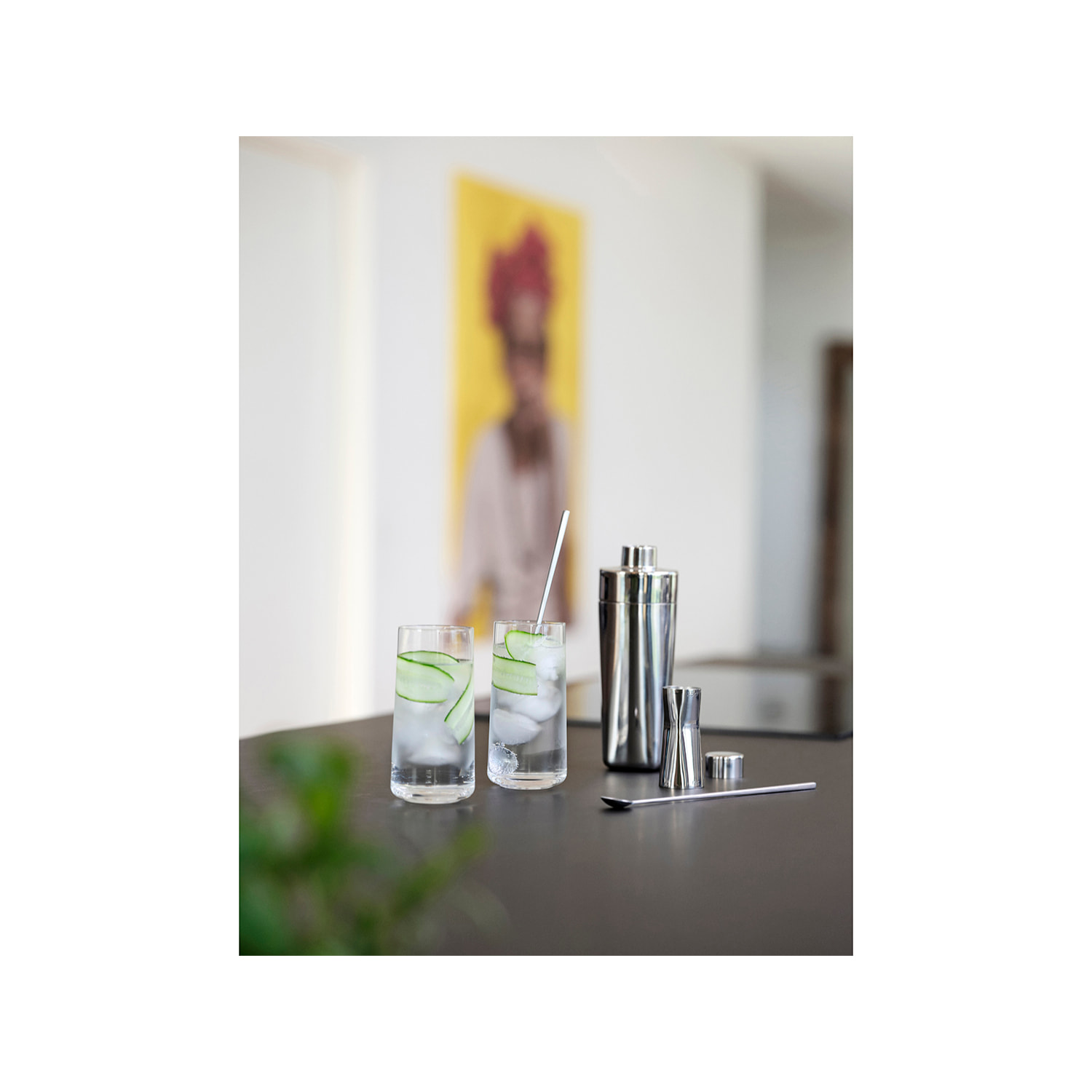 Shaker en acier poli Rocks