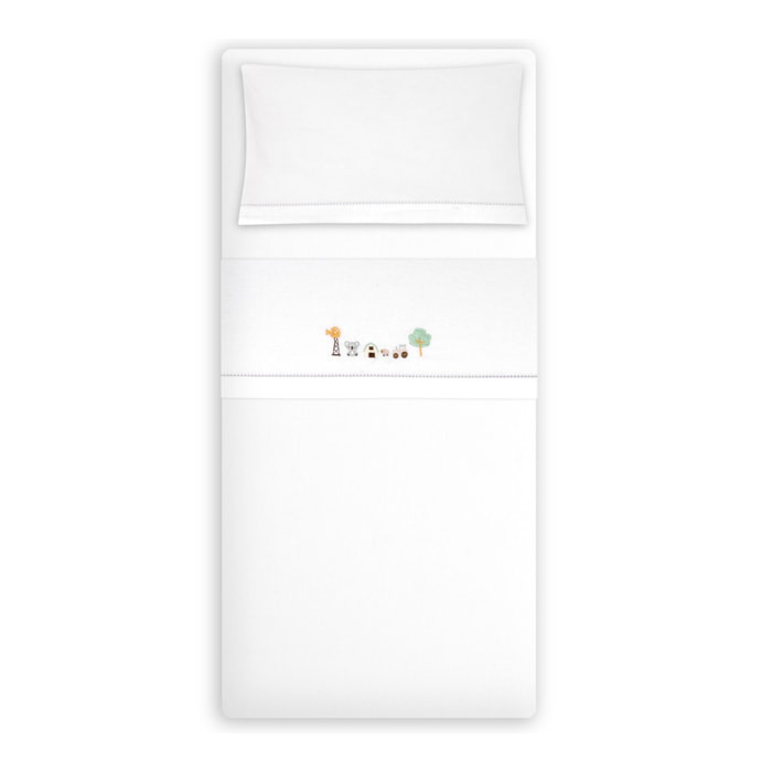 Triptico Minicuna Franela Granja Koala Bco/Verde