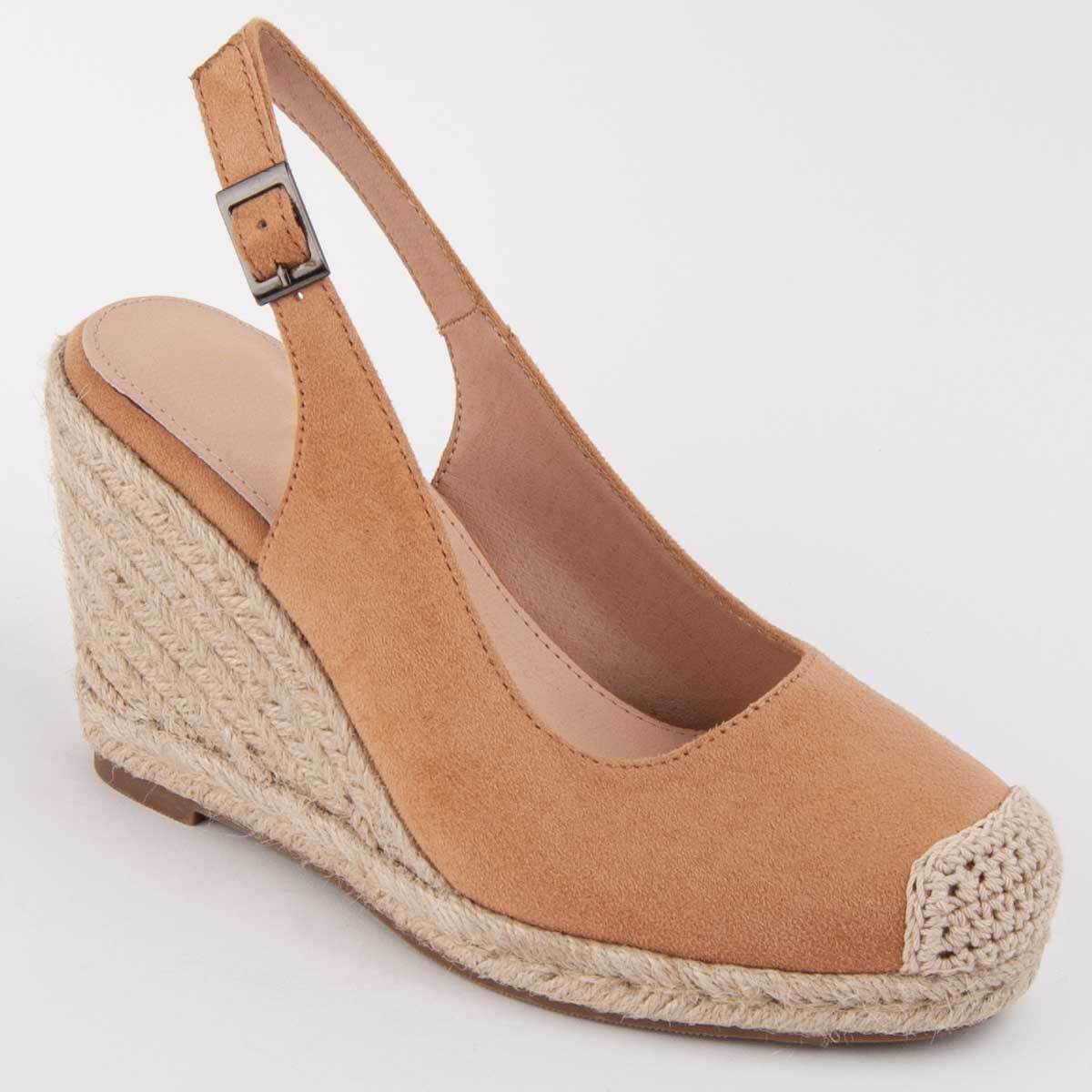 Alpargata De Cuña - Marron - Altura: 8 Cm