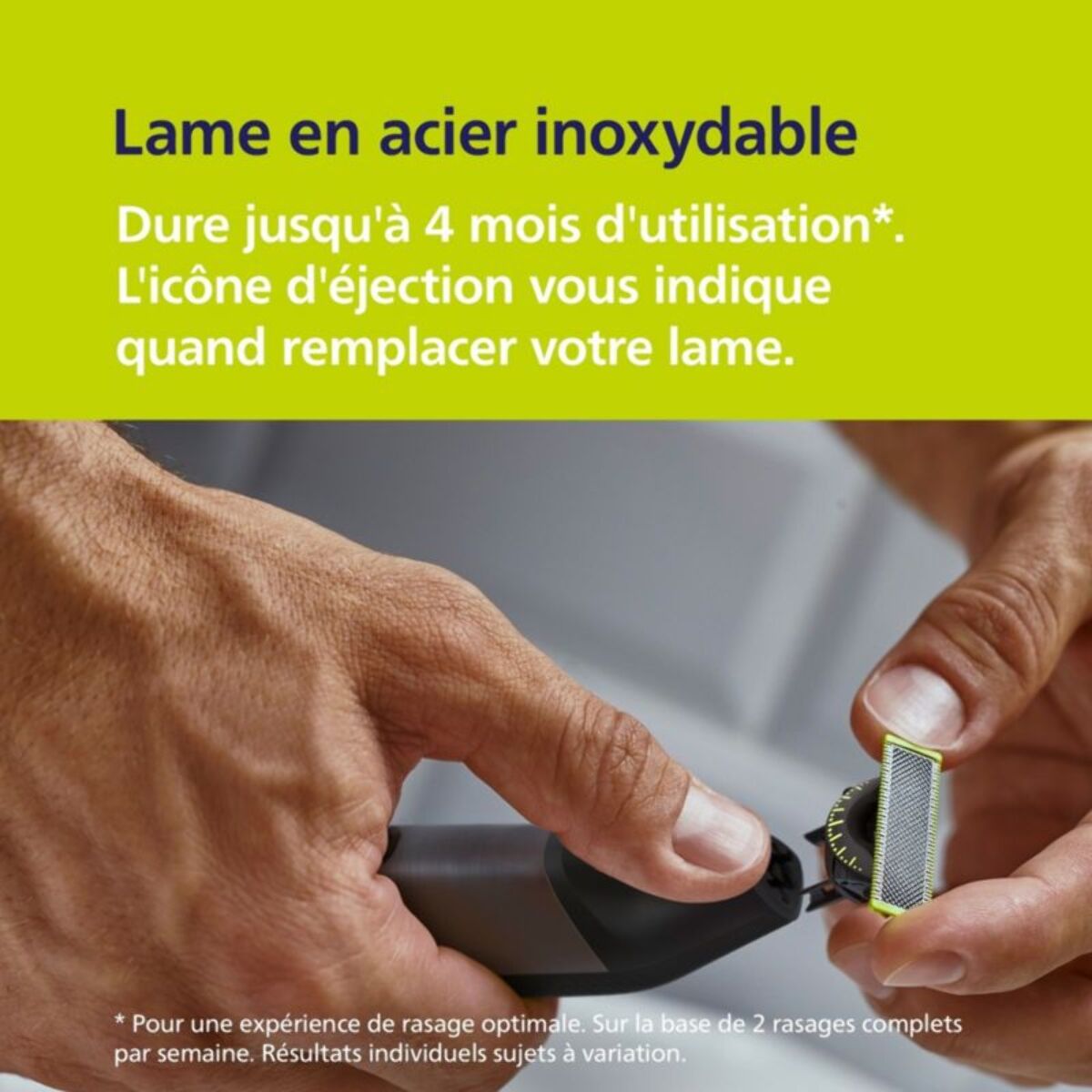 Tondeuse barbe PHILIPS OneBlade Pro QP6506/15, 5 hauteurs de coupe, précision 1 mm, 90 mn