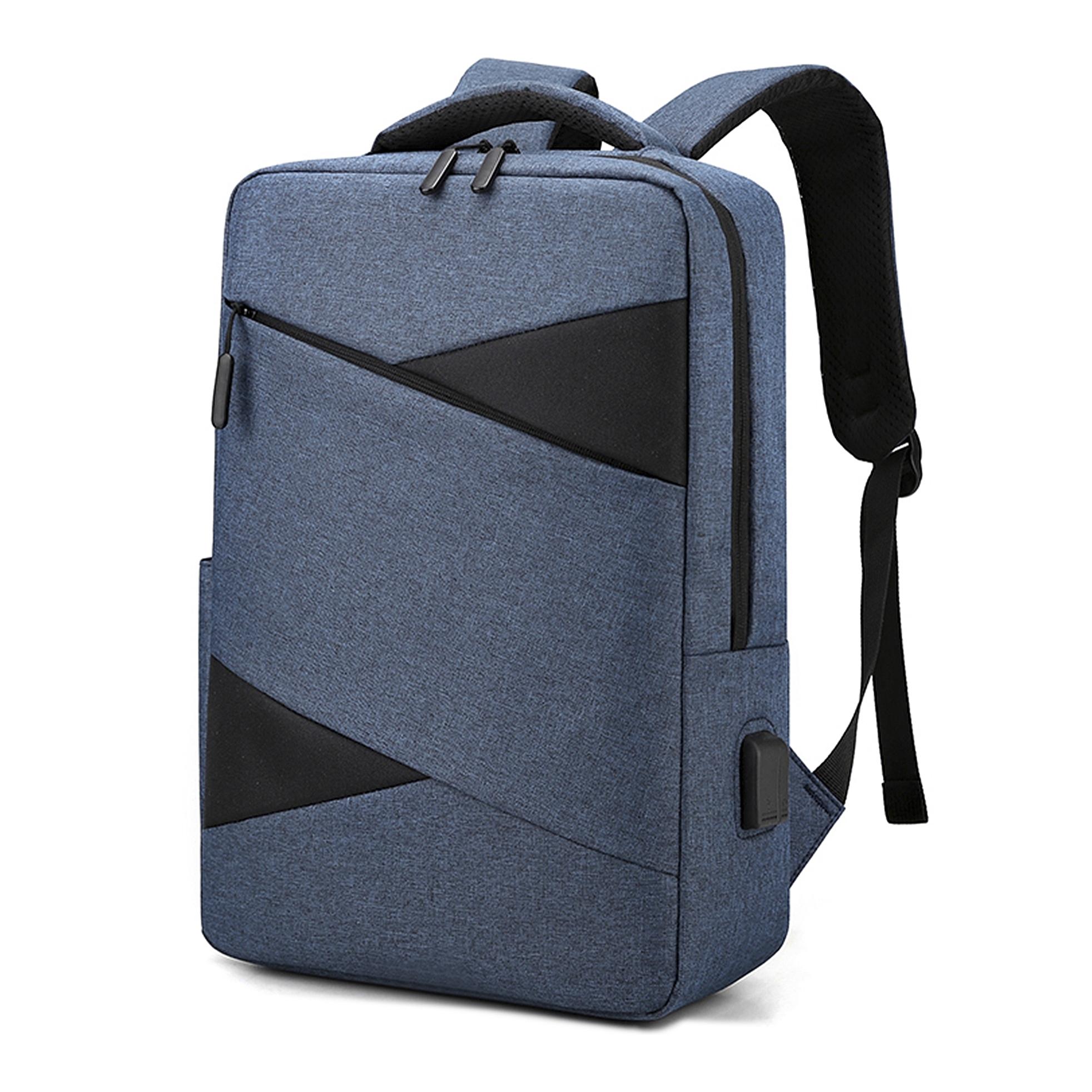 DAM Mochila para Laptop con interfaz de carga USB. 29x11x40 Cm. Color: Azul