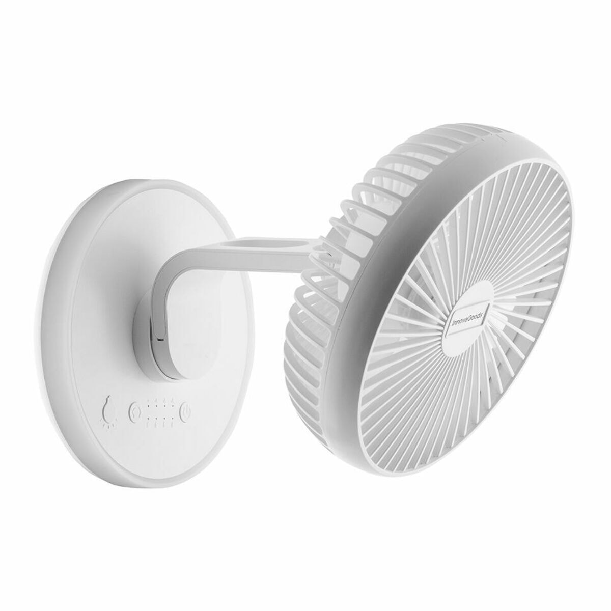 Ventilatore da Scrivania Ricaricabile con LED FanLed InnovaGoods Ø6,6'' 4000 mAh