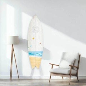 Planche de surf décorative Beach surf club Tableau alu Dibond