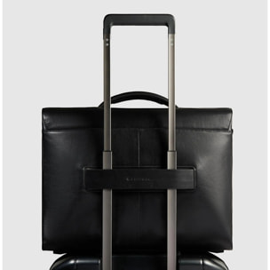 Piquadro Ventiquattrore in pelle porta pc e porta iPad® con protezione antiurto