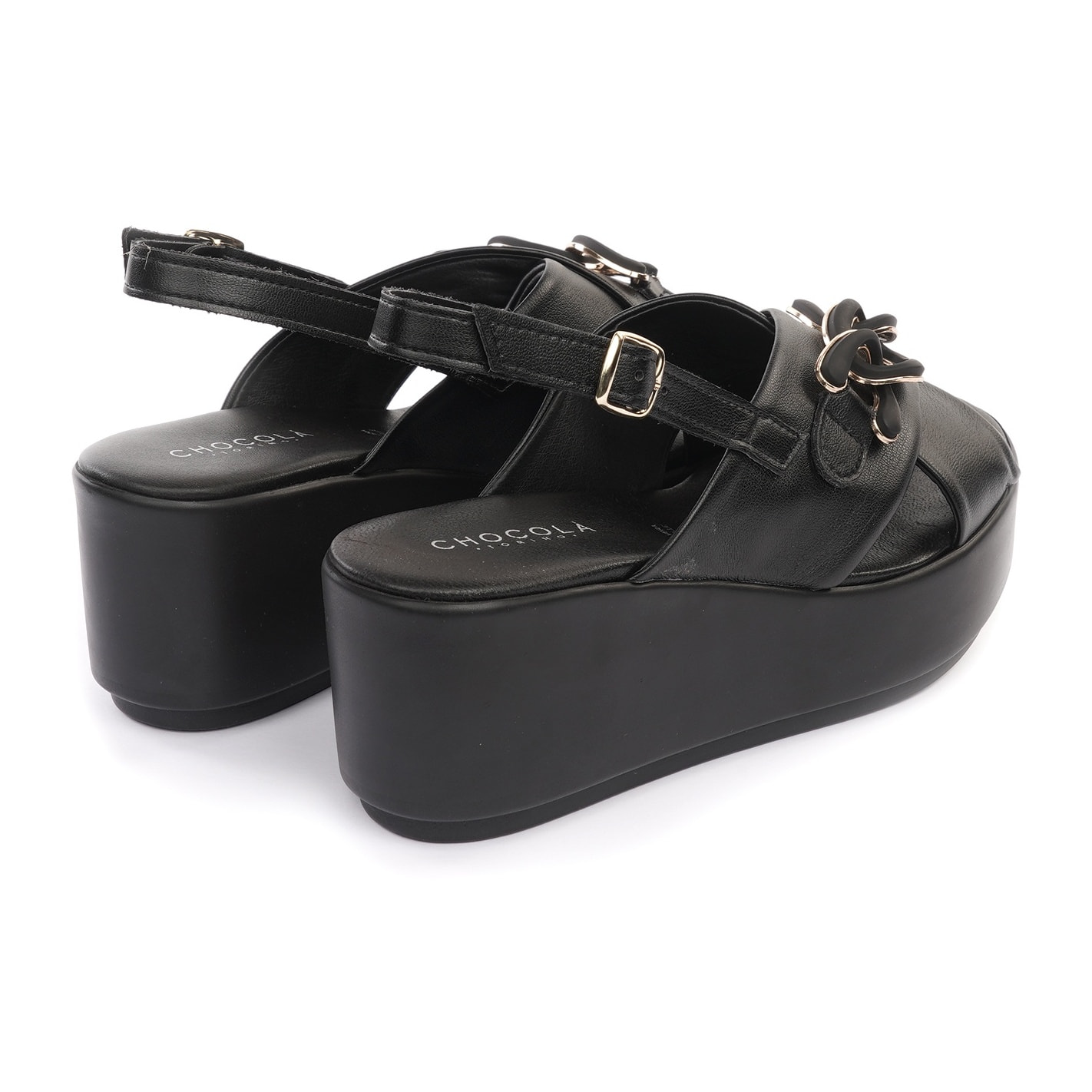 SANDALO ZEPPA CATENA NERO