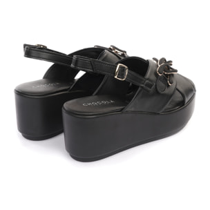 SANDALO ZEPPA CATENA NERO