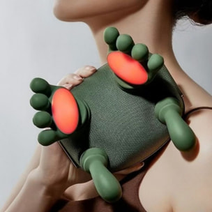 Appareil de massage Shiatsu épaules et nuque Vert Herzberg HGMSG30