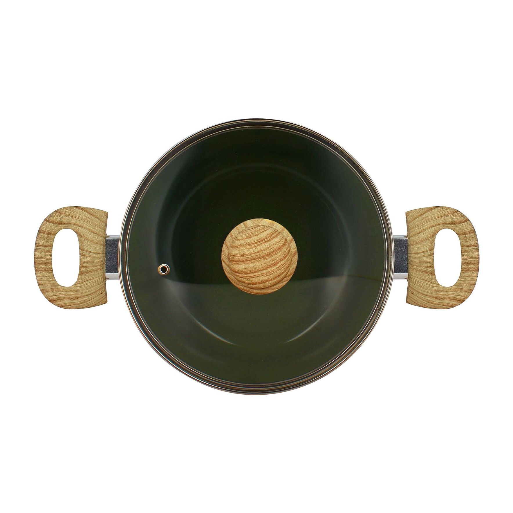 Faitout en revêtement céramique 20cm vert - tous feux COLORAMA