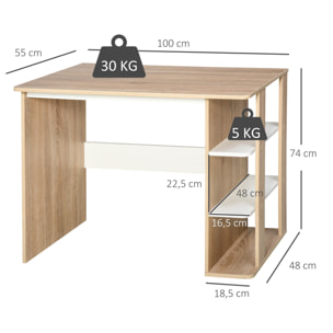 Mesa de Escritorio de Oficina 100x55x74 cm Madera