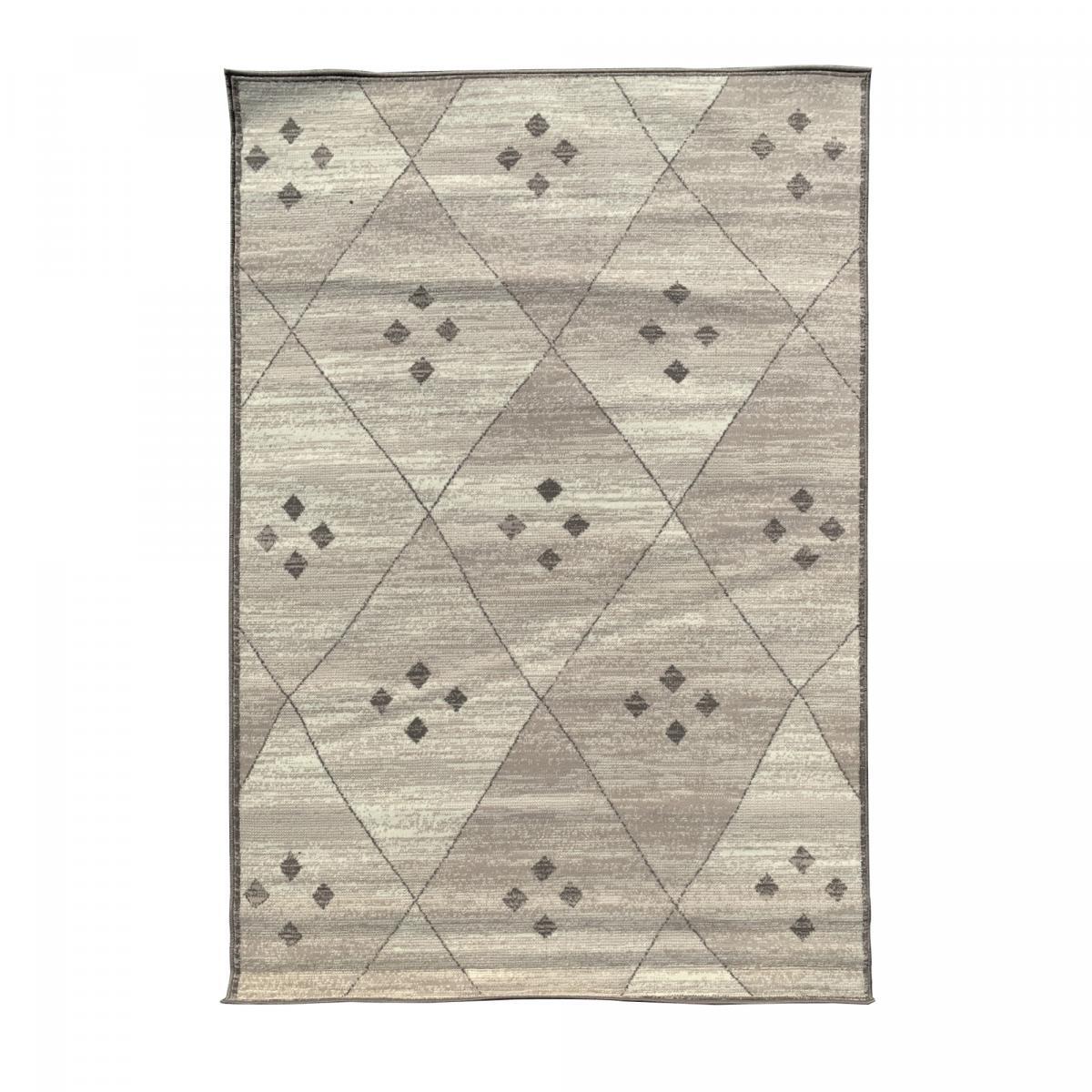 Tapis salon et chambre tissé motif berbère LUTO