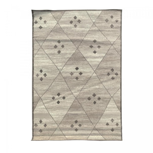 Tapis salon et chambre tissé motif berbère LUTO