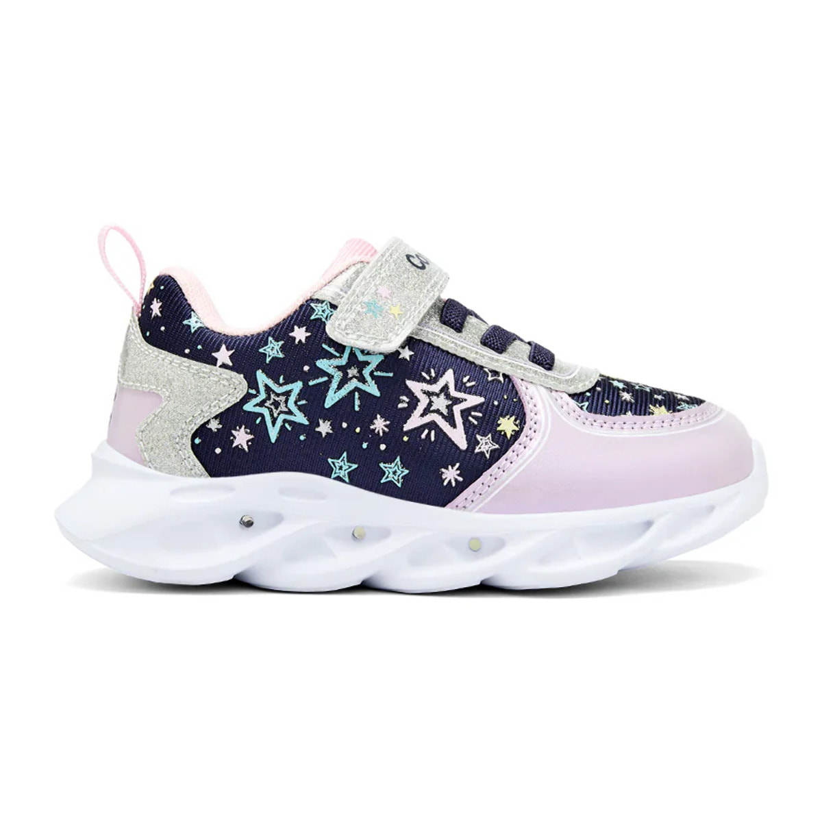 Zapatillas De Luces De Niña Con Estrellas