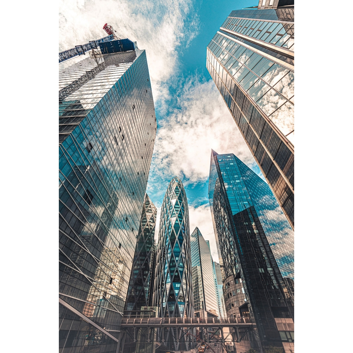 Tableau paris quartier la defense Tableau alu Dibond