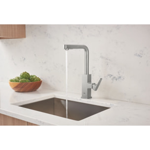 GROHE Robinet évier cuisine Tallinn avec douchette extractible, bec en L Finition supersteel 30420DC0