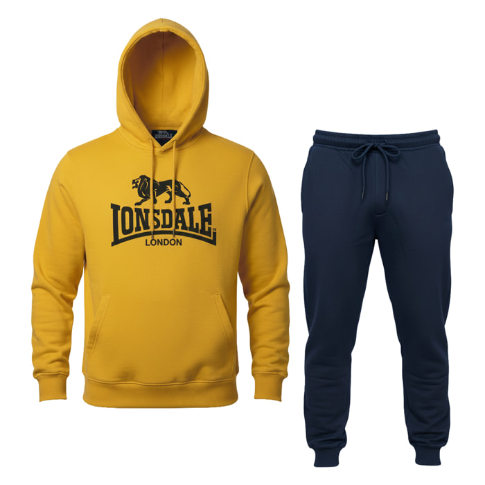 Tuta Uomo LONSDALE Cotone Felpato Cappuccio