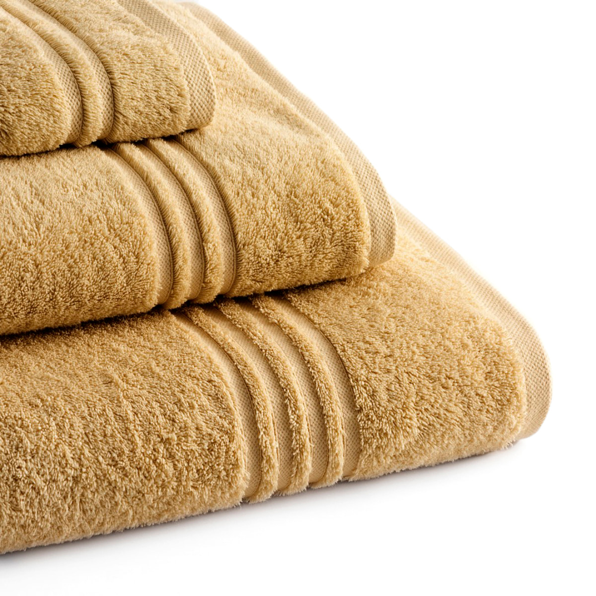 Set toallas rizo 100% Algodón Rizo Peinado - 700 g/m2 OCHRE