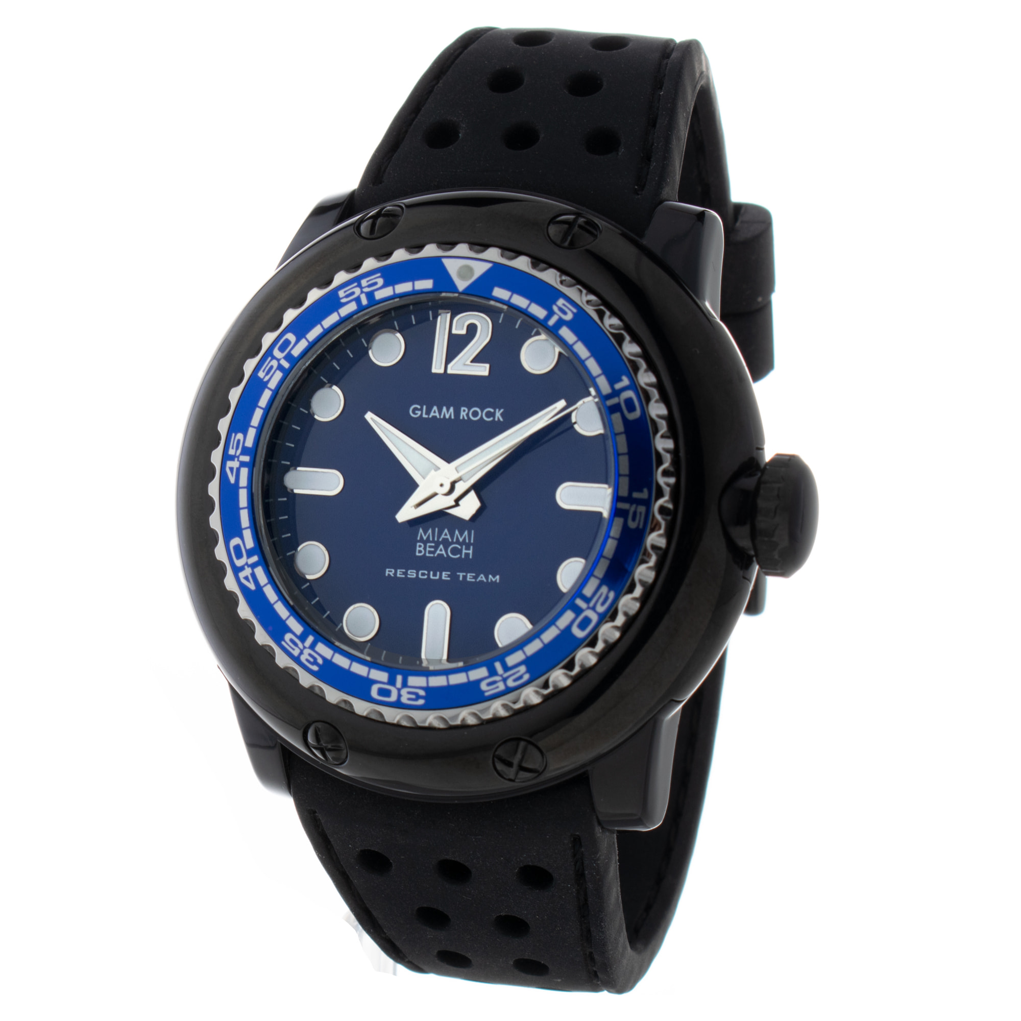 Reloj Glam Rock GR62015 Unisex Analogico Cuarzo ronda swiss made con Correa de Silicona