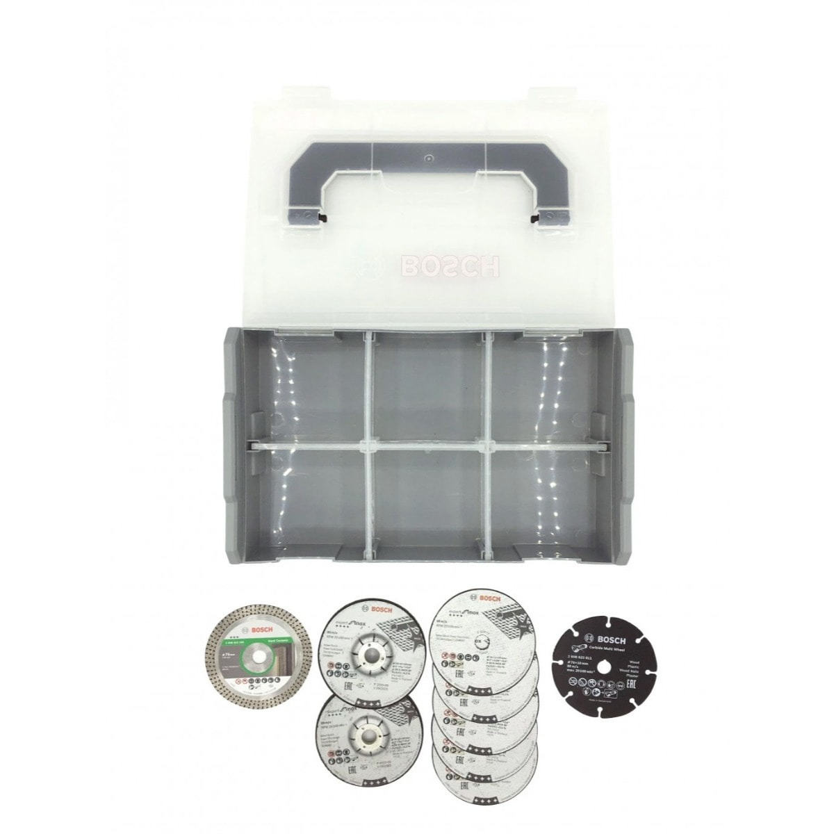 Coffret mini L-Boxx + 9 disques Ø76 mm - BOSCH - 061599764G