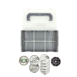 Coffret mini L-Boxx + 9 disques Ø76 mm - BOSCH - 061599764G