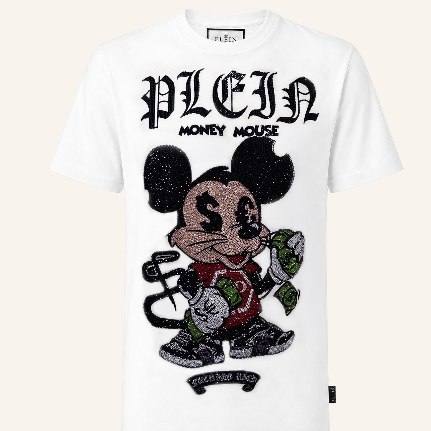 PHILIPP PLEIN T-shirt girocollo a maniche corte MONEY