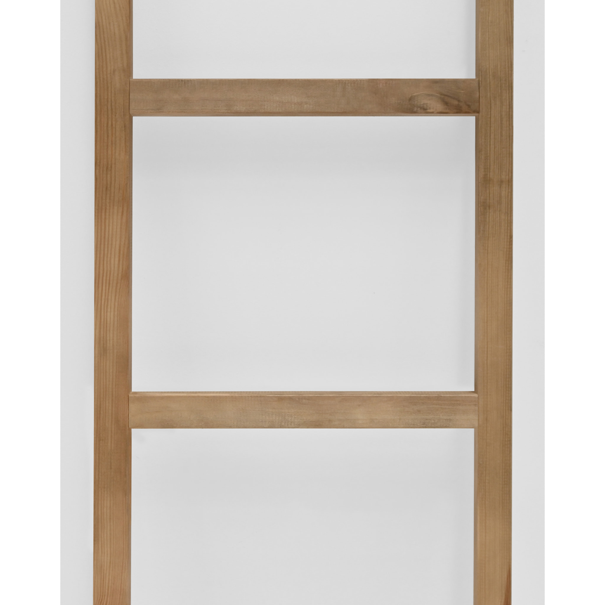 Échelle en bois massif ton chêne foncé 41x118cm Hauteur: 41 Longueur: 118 Largeur: 3.5