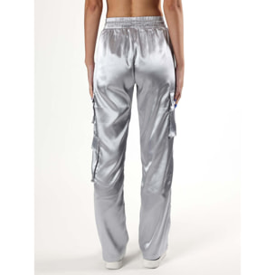 Pantalón cargo de mujer Leone Be Glam con grandes bolsillos