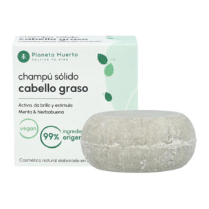 Champú sólido antigrasa Menta Planeta Huerto 85 gr