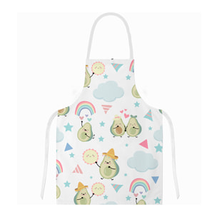 Grembiule regolabile design avocado 40x48 cm.